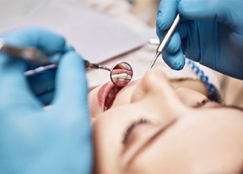 a patient preparing for a root canal in Crown Point 